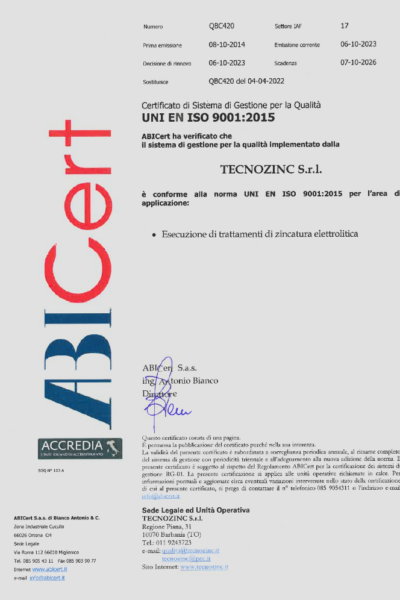 Certificato 24-26