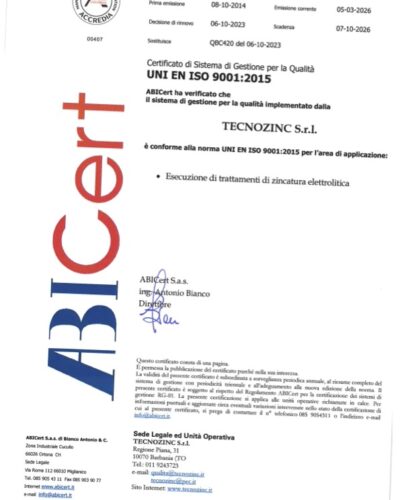 CERTIFICATO